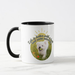 Bichon und Ball Dandelion-Tage  Tasse