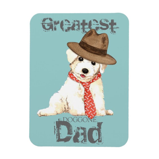 Bichon Vater Magnet (Vertikal)