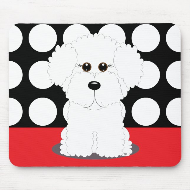 Bichon Welpe Mousepad (Vorne)