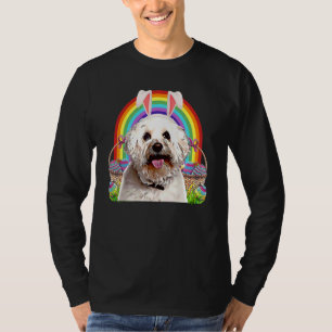 Bichons Frise Dog Oster Bunny Egg Hunt T-Shirt