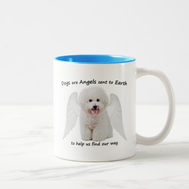 Bichons sind Engel-Tasse Zweifarbige Tasse (Rechts)