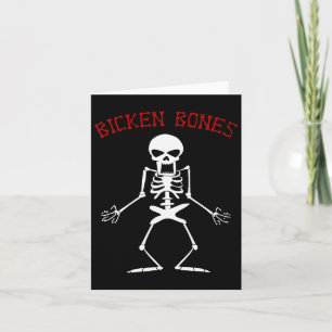 Bicken Bones Skelett Halloween Funny Bones Liebe W Karte