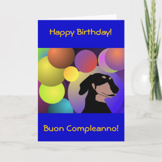 Bicontinental Dackel Happy Birthday Card Karte