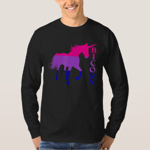 Bicorn Bisexuellen-Flagge Einhorn Lgbtq Bisexuelle T-Shirt