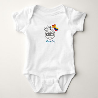 bicultural Venezuela + España “Arrived 2026”  Baby Strampler