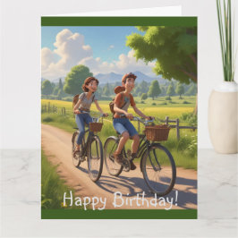 Bicycle Birthday Karte