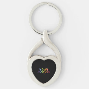 Bicycle Cat Lgbt Schlüsselanhänger