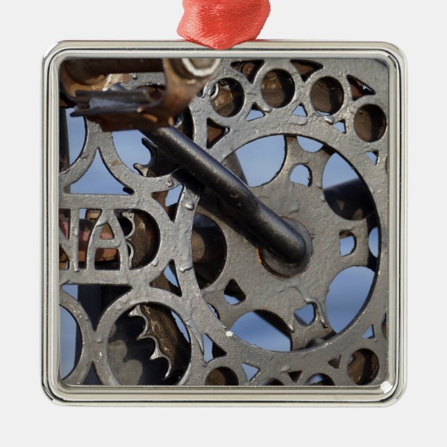 Bicycle detail ornament aus metall (Vorne)