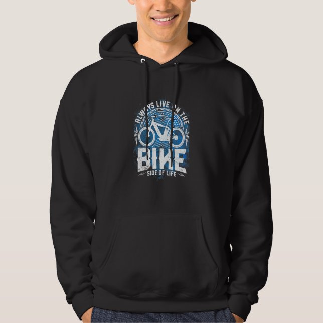 Bicycle Electric Bicycle Sprichwort Motif Cycling  Hoodie (Vorderseite)