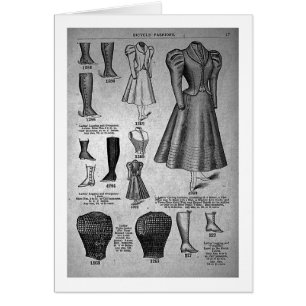 Bicycle Fashions1897 Dame - Vintag