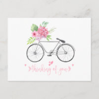 Bicycle Floral Bouquet Script Schriftart Denken Si