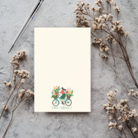 Bicycle Girl Blume Einkaufsliste