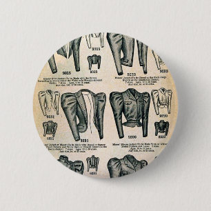 Bicycle Jakcets - Vintage Fräulein Anzeige 1897 Button