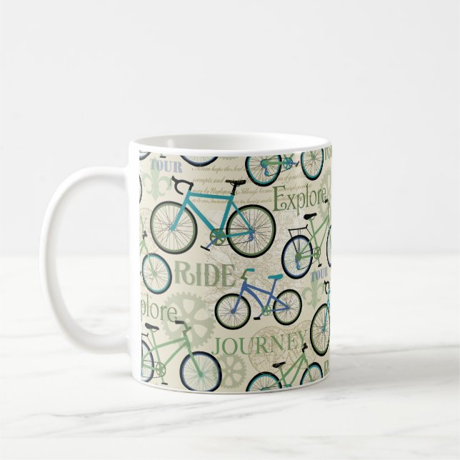 Bicycle Journey Blue Kaffeetasse (Links)
