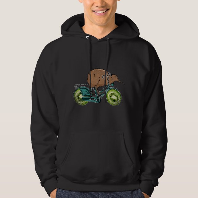Bicycle Kiwi New Zealand Hoodie (Vorderseite)