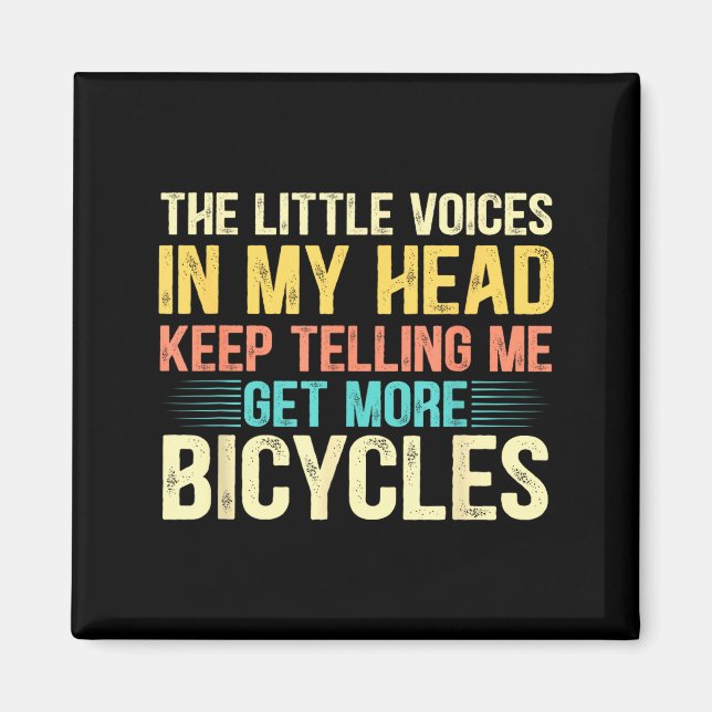 Bicycle Lover Funny Quote Cycling Humor  Magnet (Vorne)