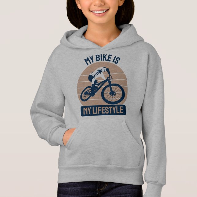 Bicycle Lover - My Bike Is My Lifestyle Hoodie (Vorderseite)