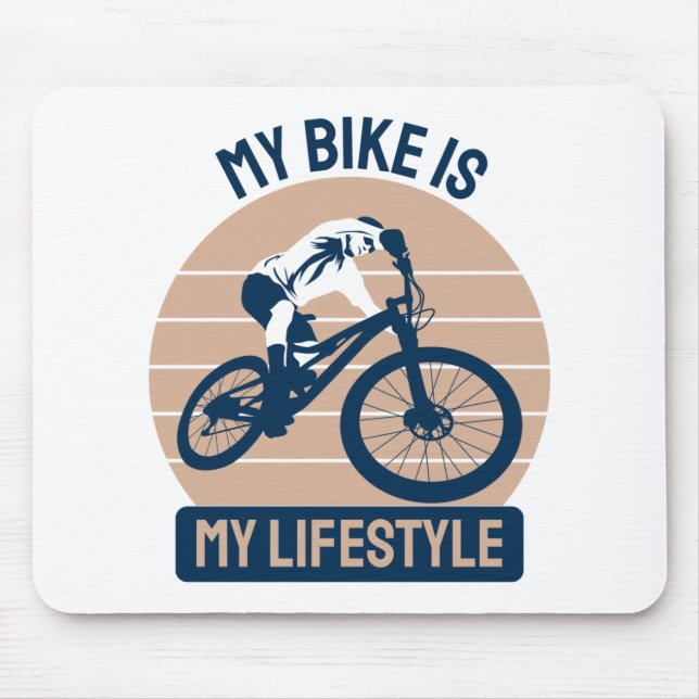 Bicycle Lover - My Bike Is My Lifestyle Mousepad (Vorne)