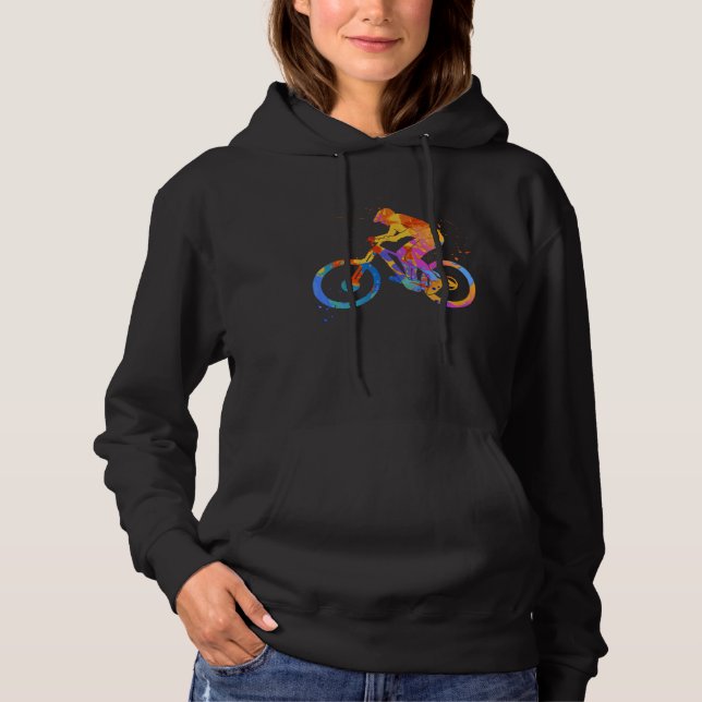 Bicycle MTB Graphic  Mountainbike Cyclist Graphic  Hoodie (Vorderseite)