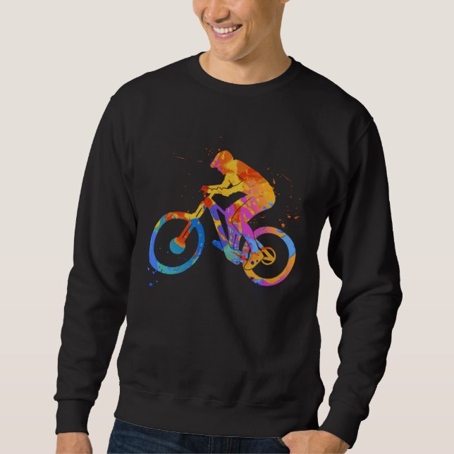 Bicycle MTB Graphic  Mountainbike Cyclist Graphic  Sweatshirt (Vorderseite)