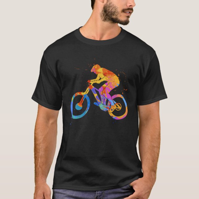 Bicycle MTB Graphic  Mountainbike Cyclist Graphic  T-Shirt (Vorderseite)