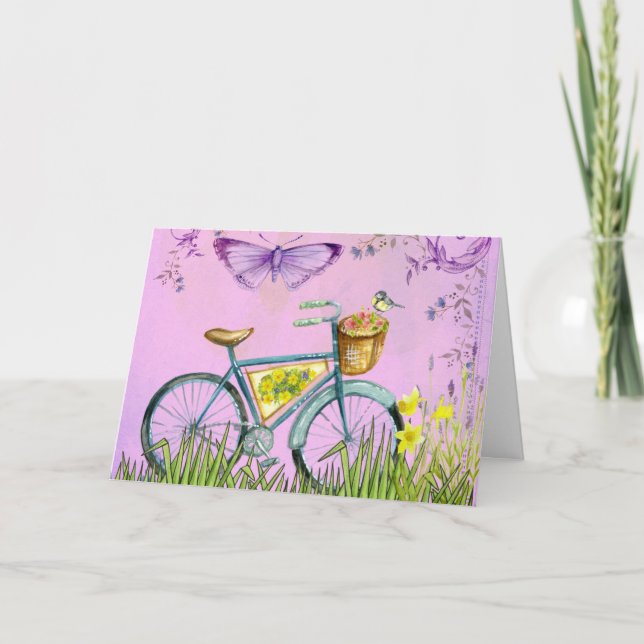 Bicycle P23A Blank Note Card Karte (Vorderseite)