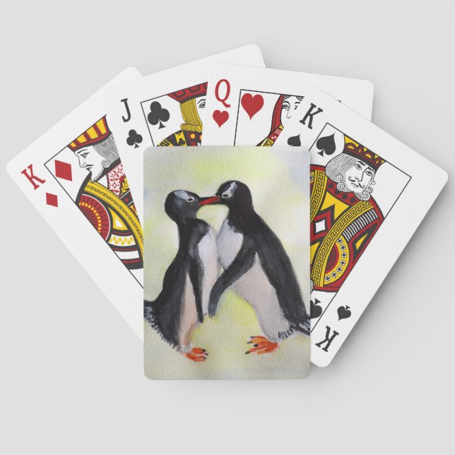 Bicycle® Poker Spielkarten Pinguine (Rückseite)
