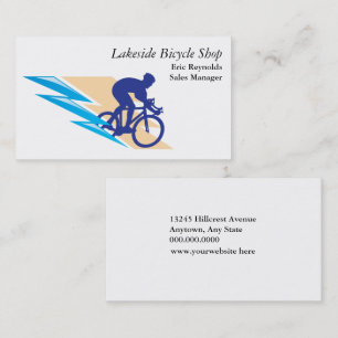 Bicycle Rider Logo Visitenkarte