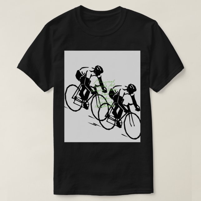 Bicycle Riding Race Art T-Shirt (Design vorne)