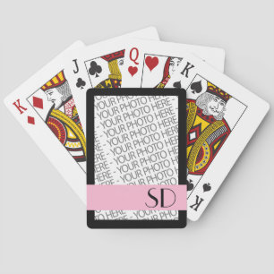 Bicycle Spielkarten, Foto & Monogramm Vorlage Spielkarten