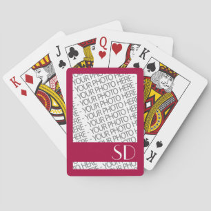 Bicycle Spielkarten, Foto & Monogramm Vorlage Spielkarten