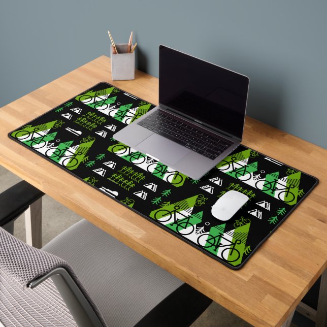 Bicycle Themed Print Schreibtischunterlage (Büro 2)