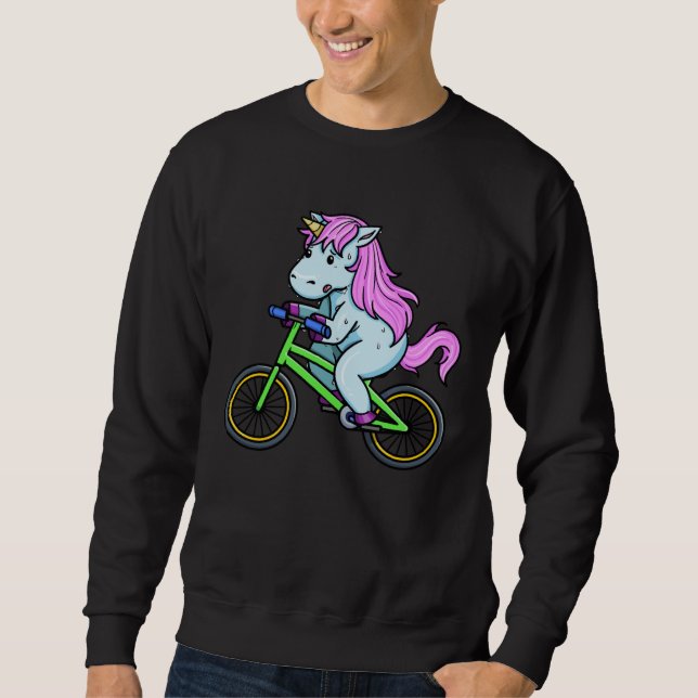 Bicycle unicorn sweatshirt (Vorderseite)