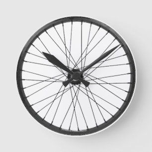 bicycle wire wheel runde wanduhr