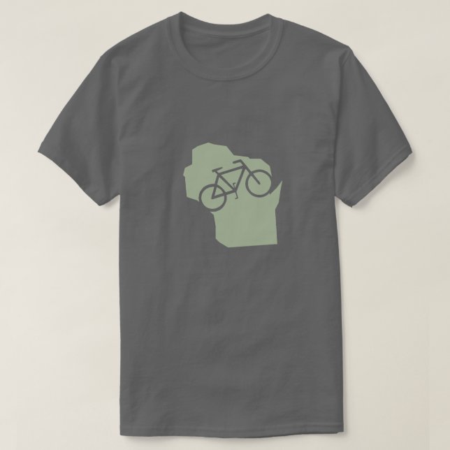 Bicycle Wisconsin T - Shirt (Design vorne)