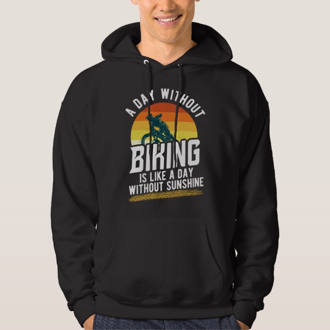 bicycles cyclists bicyclists mountain biking sayin hoodie (Vorderseite)