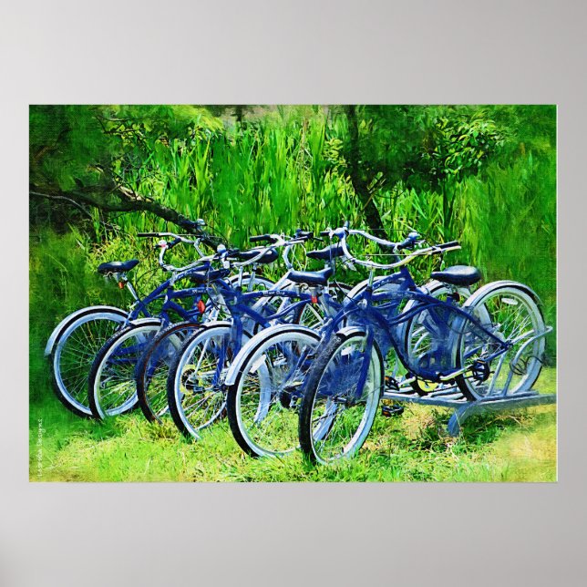 Bicycles Fire Island Poster (Vorne)