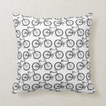 Bicycles Pattern Fahrrad Thema Wurf Kissen