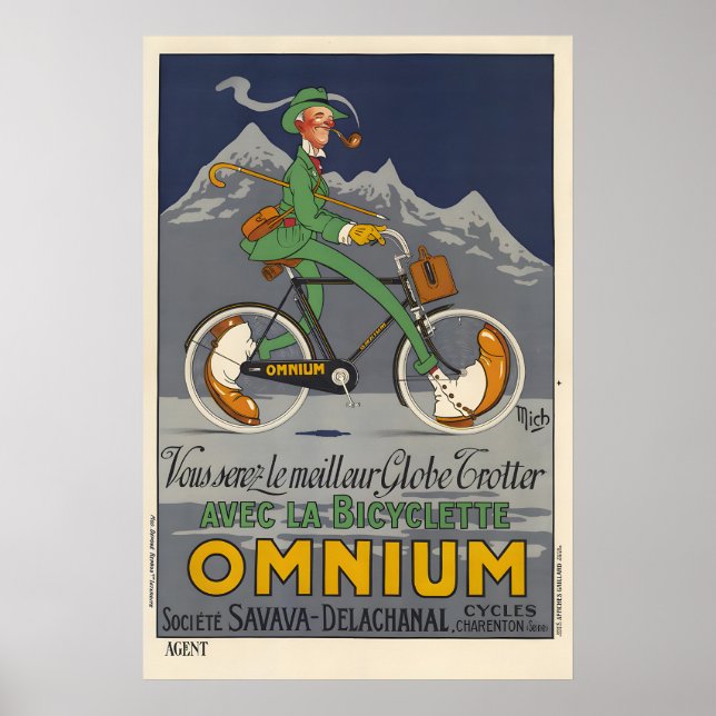 Bicyclette Omnium - Mich Poster (Vorne)