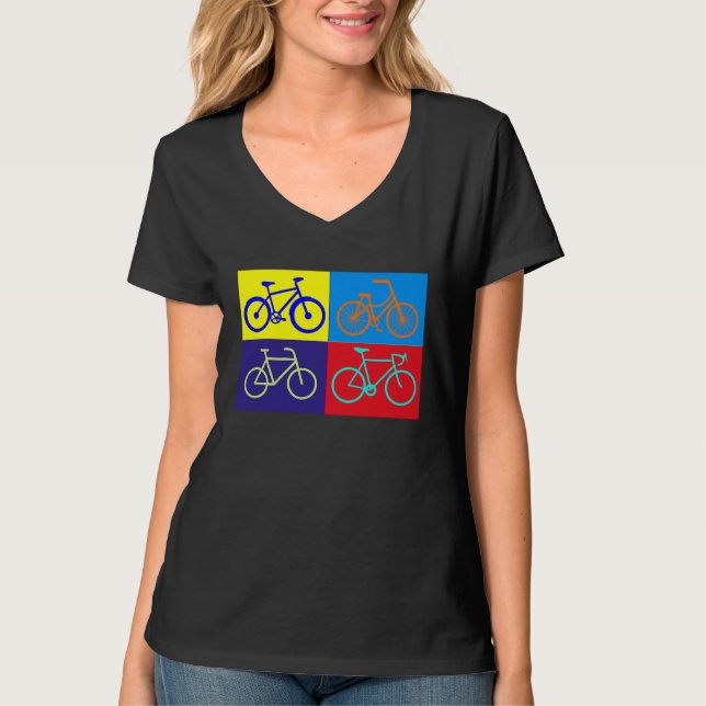 bicycling accessories bicycle cycling cyclists art T-Shirt (Vorderseite)
