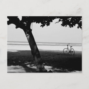 Bicyle am Strand Postkarte