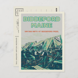 Biddeford Maine USA, Vintage Angelszene Postkarte
