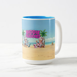 Biddie Buddies Brand Coffee Lovers Mug Sortiment Zweifarbige Tasse