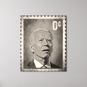 Biden 0 Cent Meme Leinwandkunst Leinwanddruck