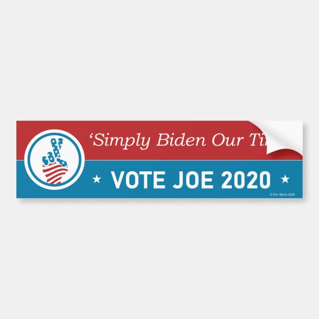 Biden 2020 Autoaufkleber (Vorne)