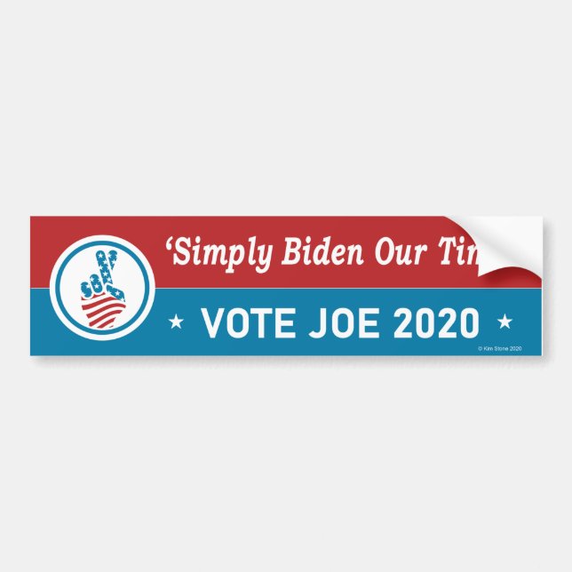 Biden 2020 Autoaufkleber (Vorne)