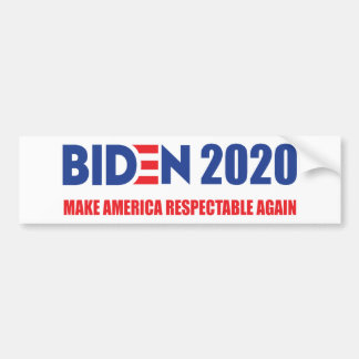 Biden 2020 macht Amerika wieder respektvoll Autoaufkleber