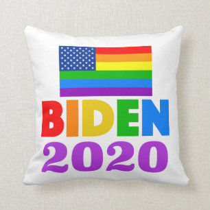 Biden 2020 Rainbow Gay Pride Kissen