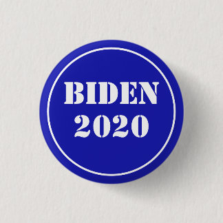 Biden 2020 Royal Blue & White Button