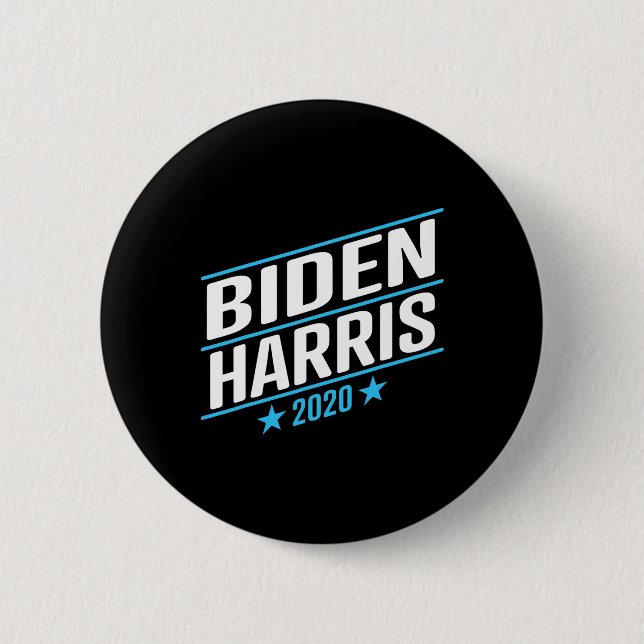 Biden 2020 und Kamala Harris auf dem Einzel-Ticket Button (Vorderseite)